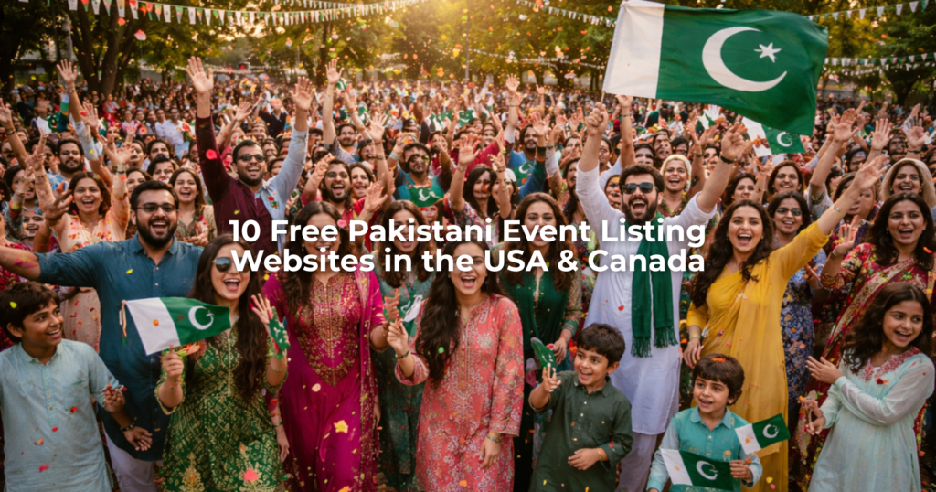 10 Free Pakistani Event Listing Websites in the USA & Canada